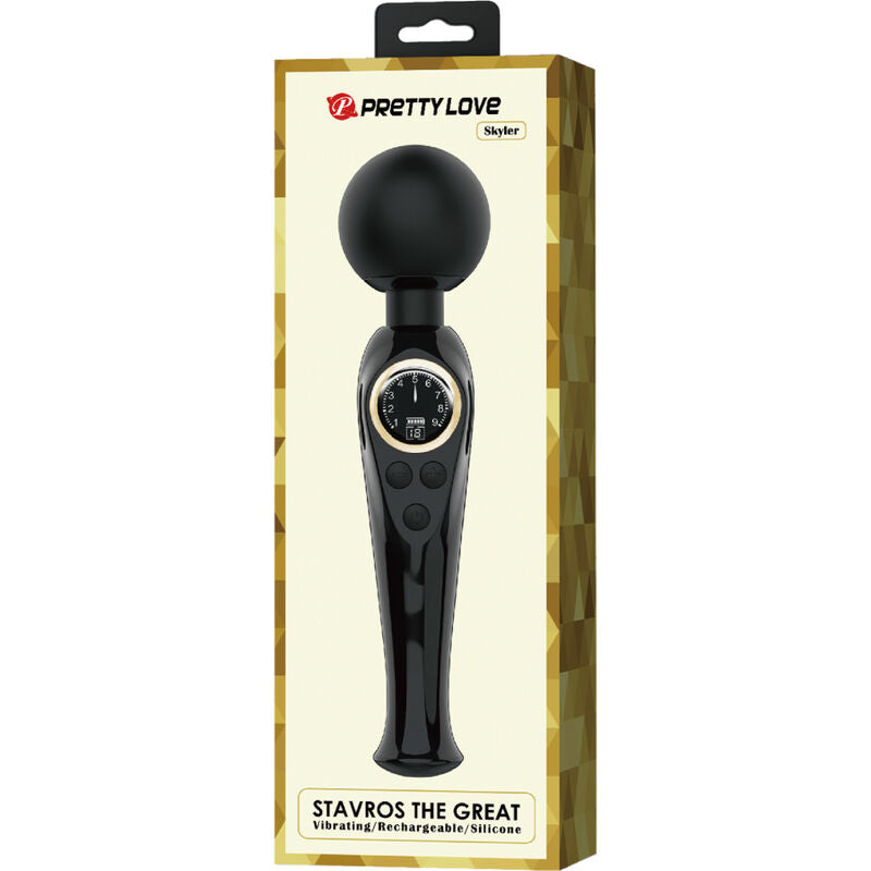 Pretty Love - Skyler Vibrador Wand Negro