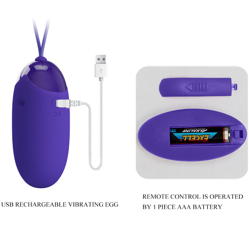 Pretty Love - Berger Youth Huevo Vibrador Control Remoto Violeta