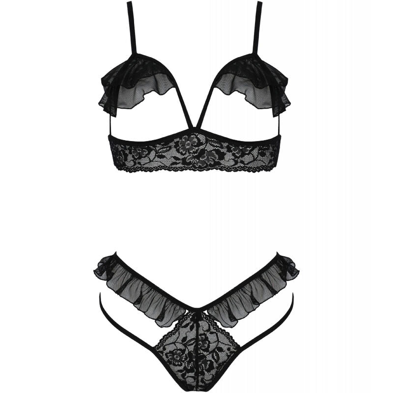 Passion Dolly Set Dos Piezas Negro L/Xl