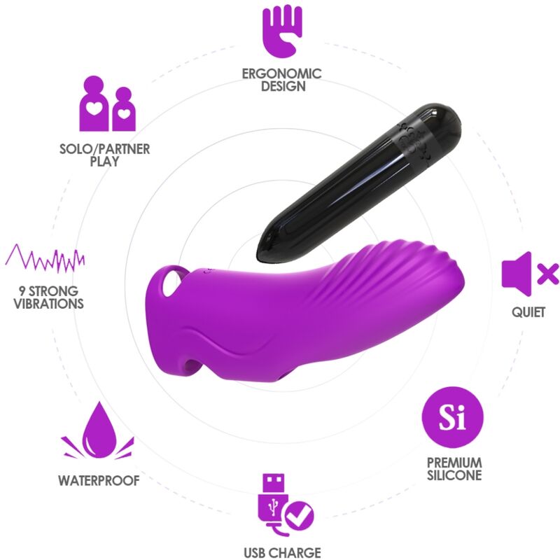 Armony - Aurora Vibrador Dedal Fucsia
