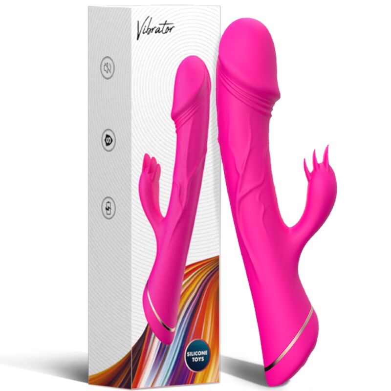 Armony - Dildo Vibrador Rabbit Silicona Fucsia