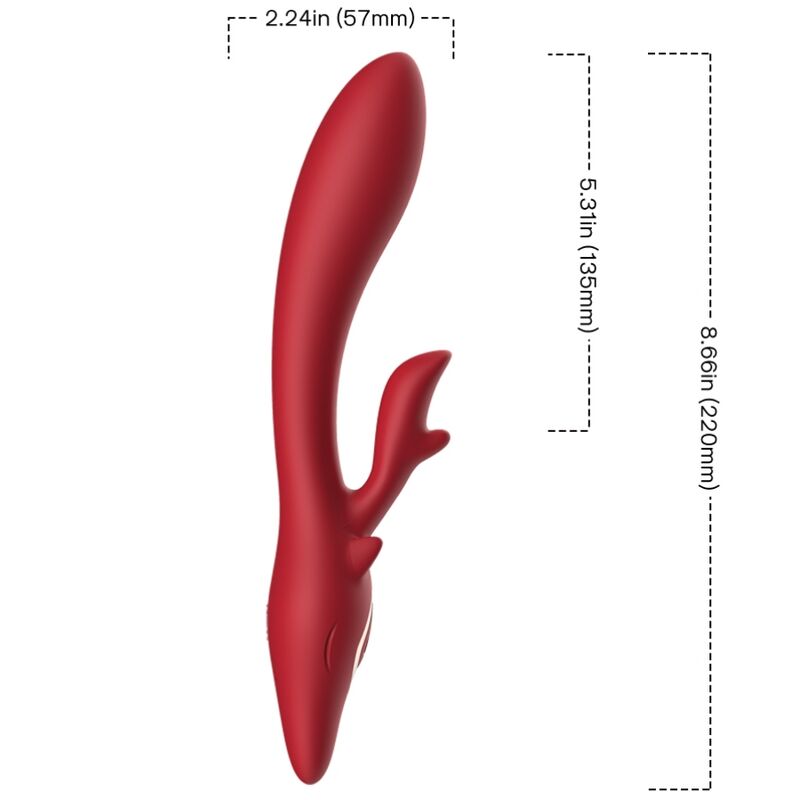 Armony - Elk Vibrador Rabbit Curvo Red