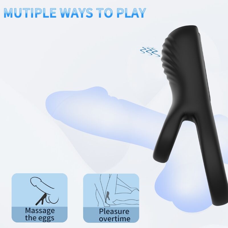 Armony - Doble Anillo Vibrador Negro