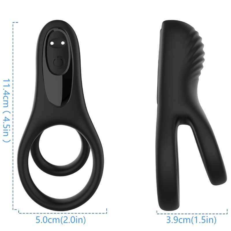 Armony - Doble Anillo Vibrador Negro