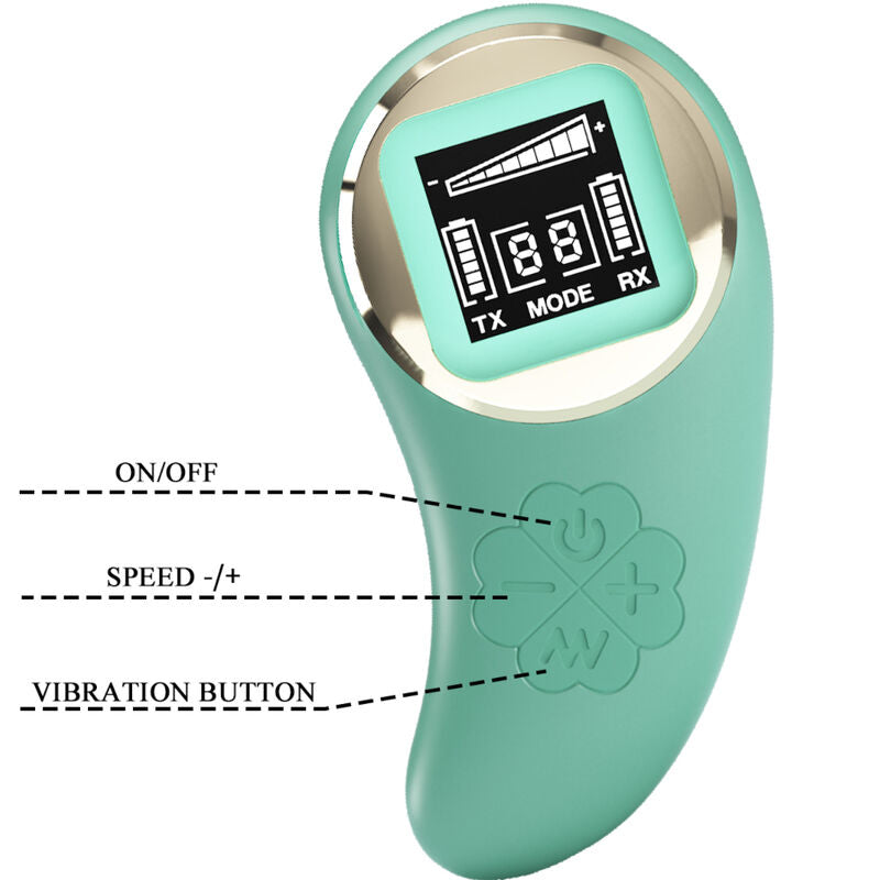 Pretty Love - Mina Huevo Vibrador Control Remoto Verde