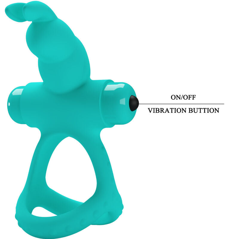 Pretty Love - Figgy Anillo Vibrador Rabbit Verde