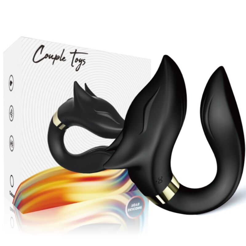 Armony - Fox Vibrador Parejas Control Remoto Negro