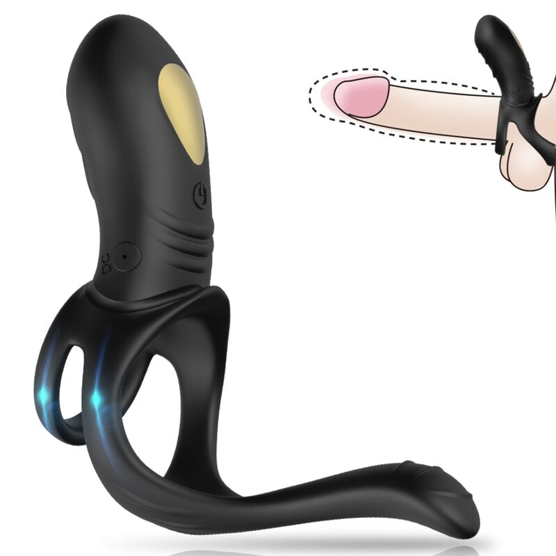 Armony - Joy Jumper Anillo Vibrador Parejas & Plug Anal Control Remoto Negro