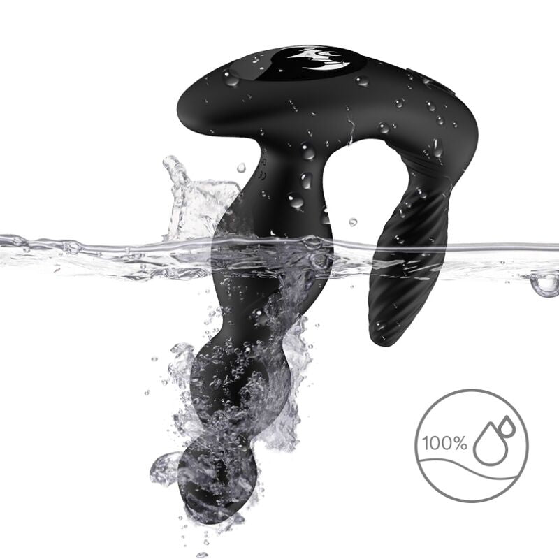 Armony - Manfun Vibrador & Estimulador Plug Anal Control Remoto Negro