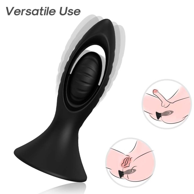 Armony - Vibrador & Plug Anal Silicona Negro