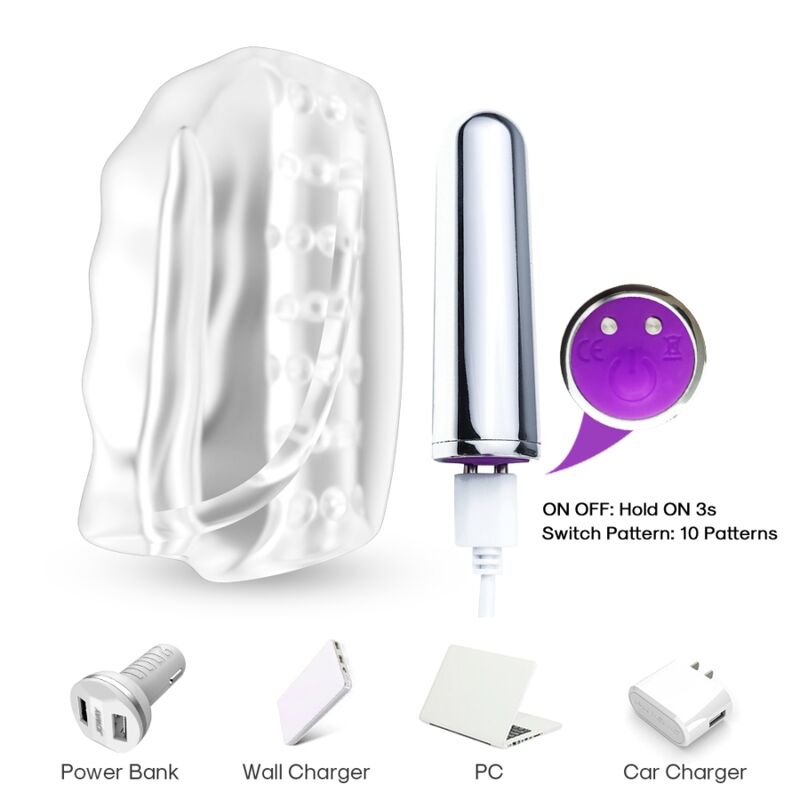 Armony - Master Masturbator & Vibrador Transparente