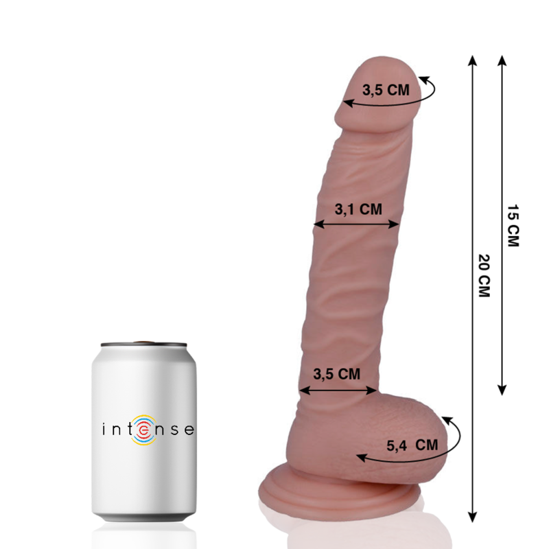Mr Intense - 19 Pene Realístico 20 Cm -o- 3.1 Cm