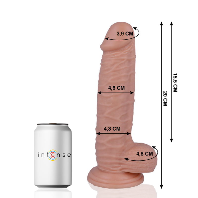Mr Intense - 20 Pene Realístico 20 Cm -o- 4.6 Cm