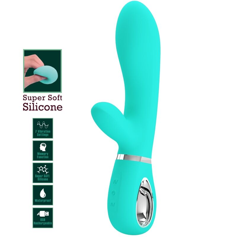 Pretty Love - Thomas Vibrador Punto G Multifunción Verde Agua