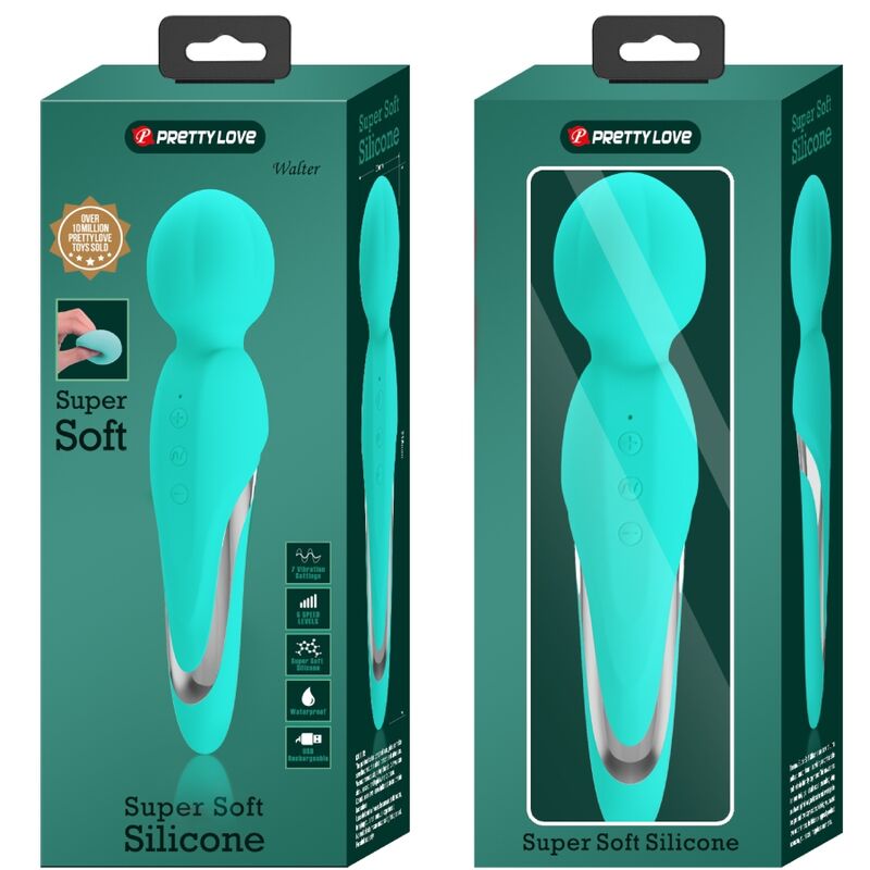 Pretty Love - Walter Vibrador Wand Verde Agua