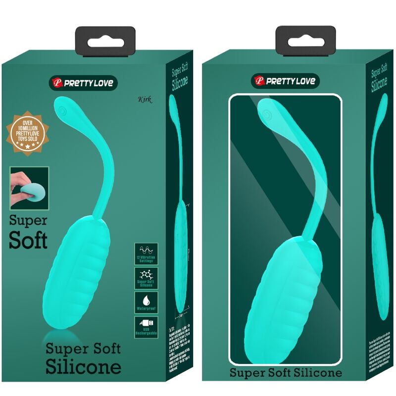 Pretty Love - Kirk Huevo Vibrador Recargable Verde Agua