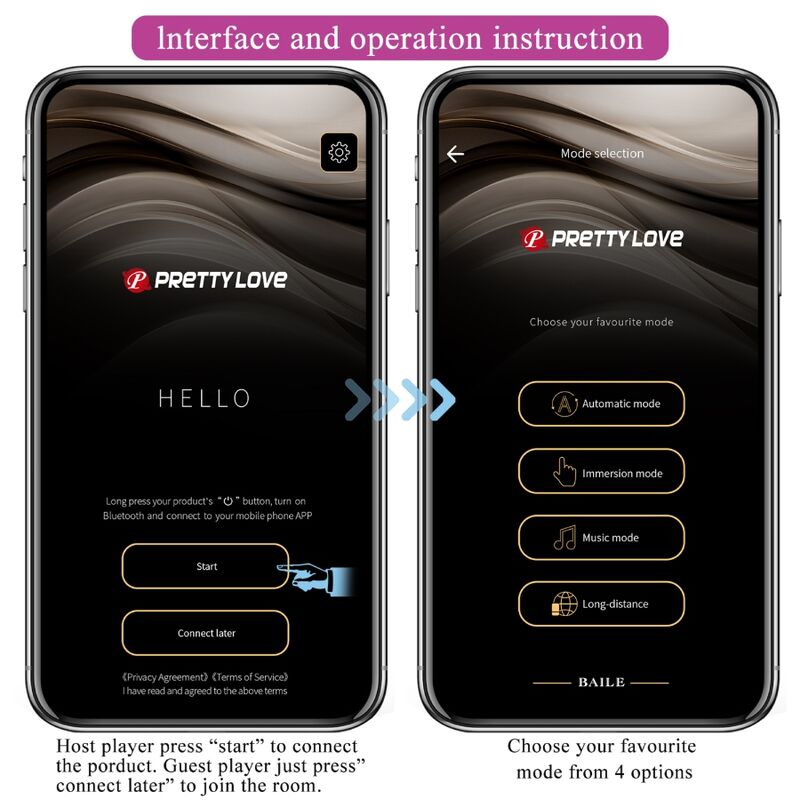 Pretty Love - Catalina Vibrador App Control Remoto Lila