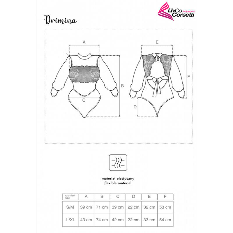 Livco Corsetti Fashion - Drimina Lc90690 Body Azul Marino L/xl