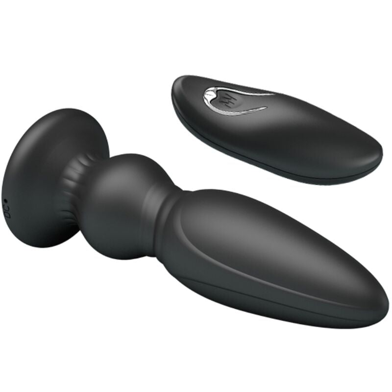 Mr Play - Vibrador Potente Control Remoto Anal Plug Negro