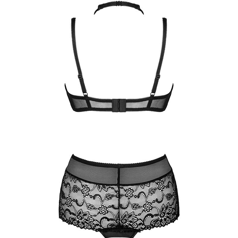 Livco Corsetti Fashion - Linera For The Senses Collection Sujetador + Panty Negro S/m