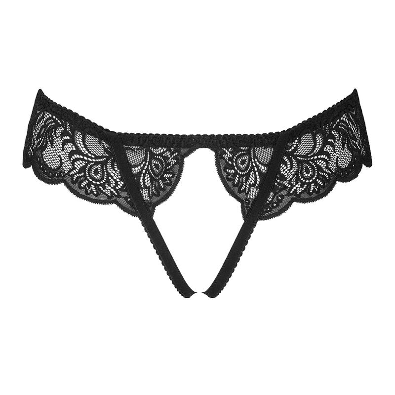 Livco Corsetti Fashion - Love Story Lc 90679 Panty Crotchless Negro L/Xl