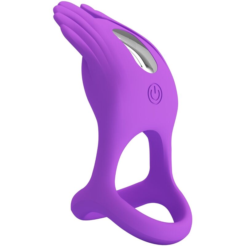 Pretty Love - Anillo Vibrador Silas 7 Vibraciones Silicona Lila