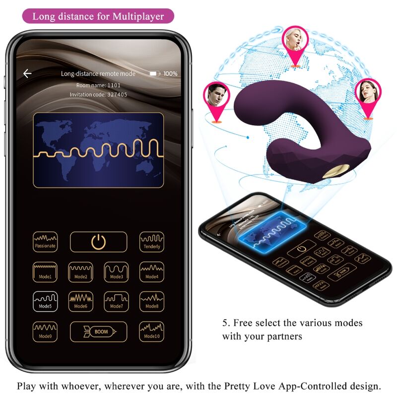 Pretty Love Billy Vibration Lila - App Gratuita