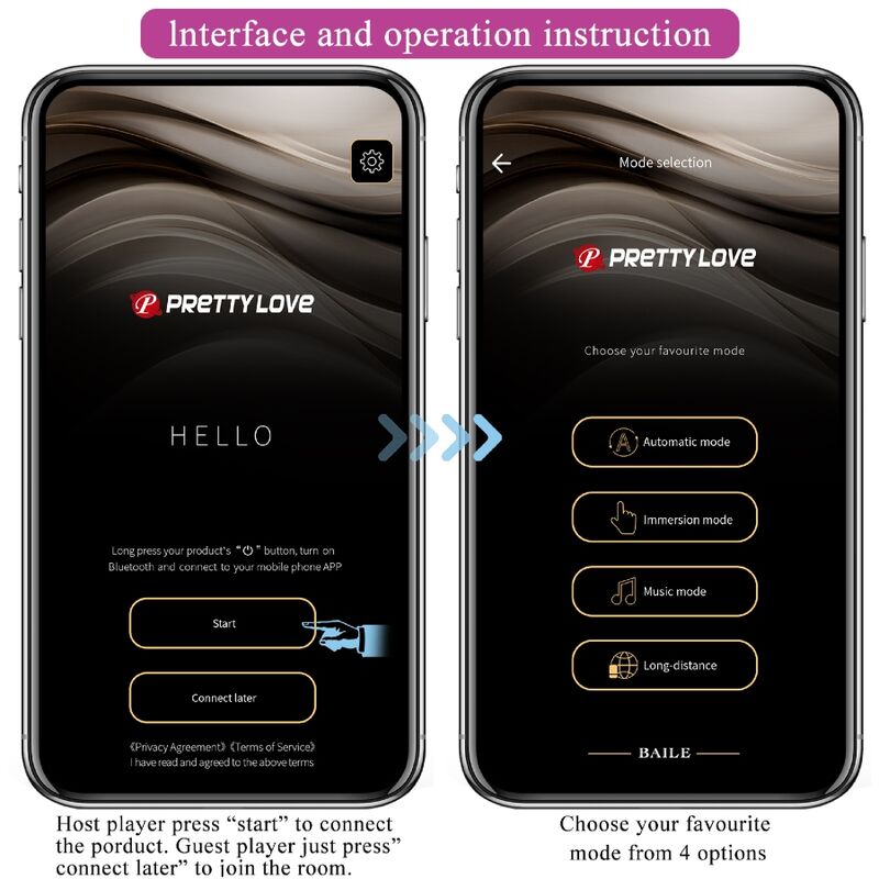 Pretty Love Billy Vibration Lila - App Gratuita
