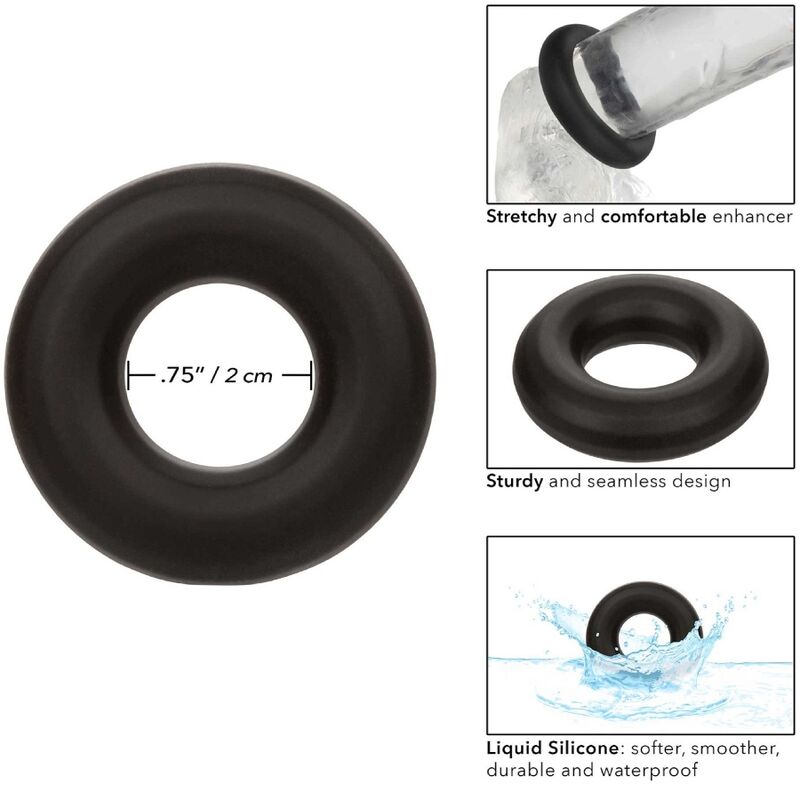 California Exotics Alpha Anillo Prolong Medio Negro