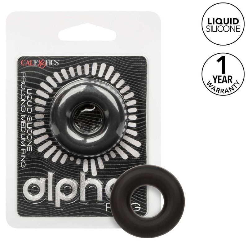 California Exotics Alpha Anillo Prolong Medio Negro