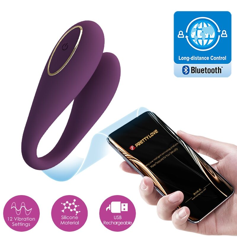 Pretty Love August Vibrador Doble Placer Global Remote