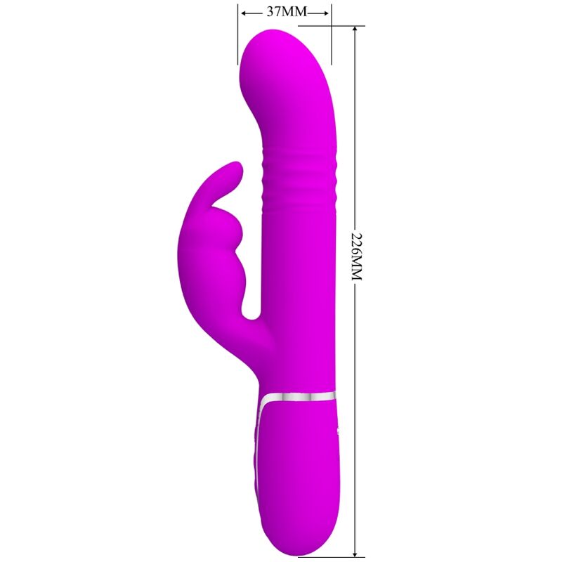 Pretty Love - Vibrador Coale Rabbit Perlas Violeta