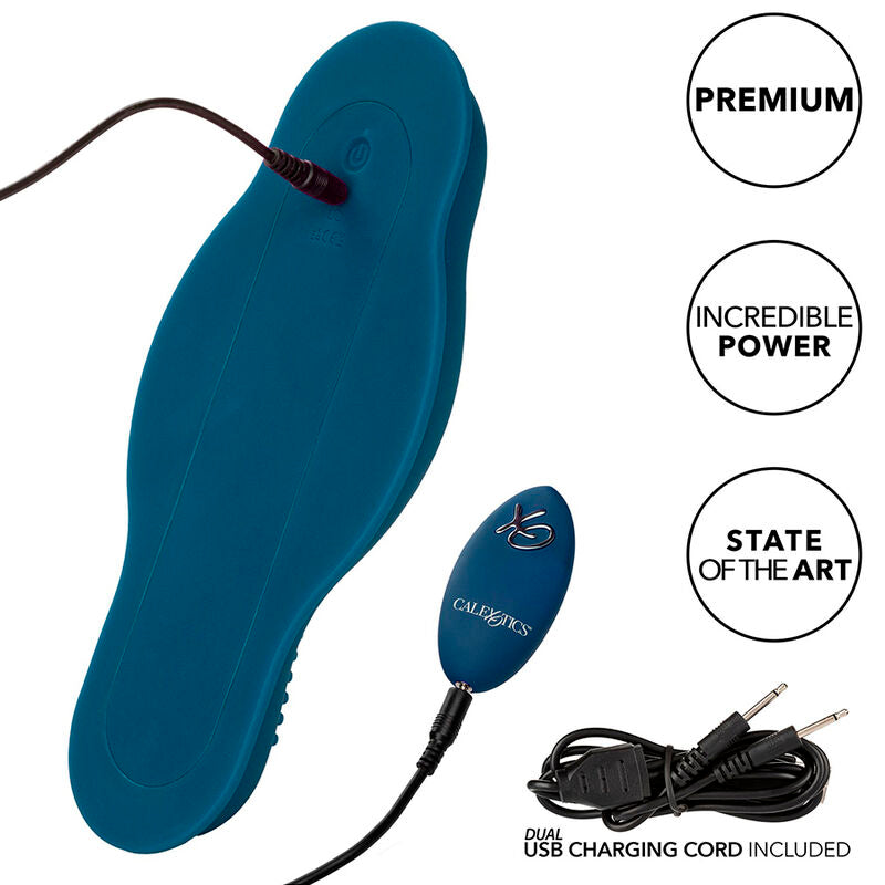Calexotics - Rider Masajeador Doble Motor Control Remoto Azul