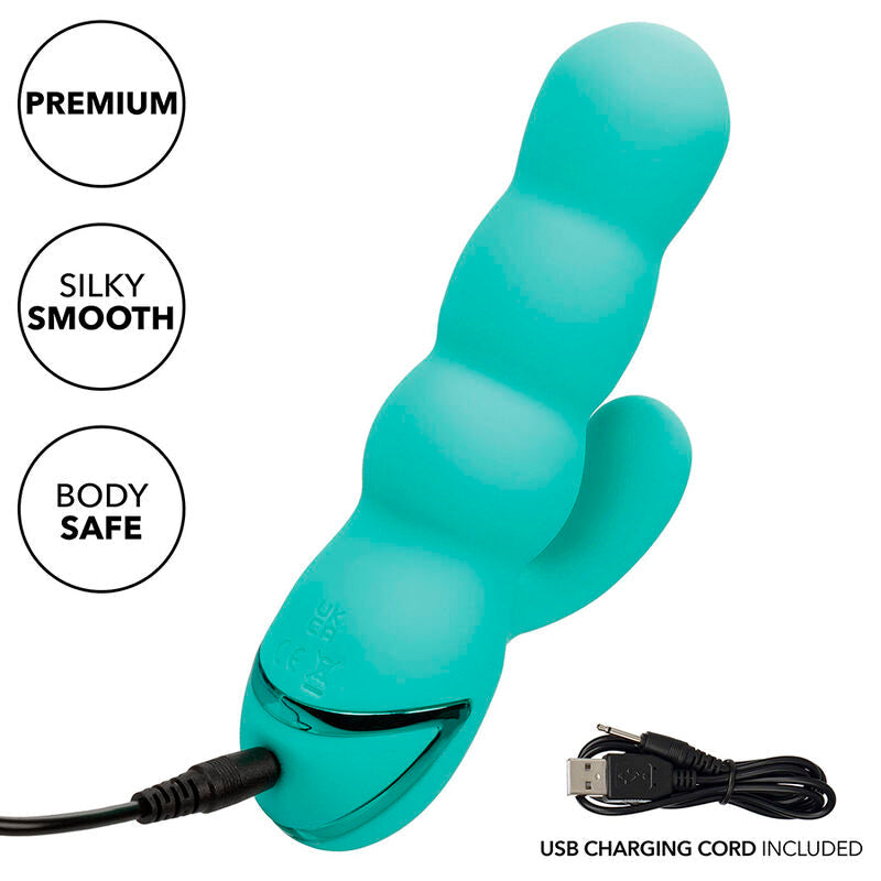Calexotics - Del Mar Diva Vibrador Rabbit Verde Agua By California Dreaming