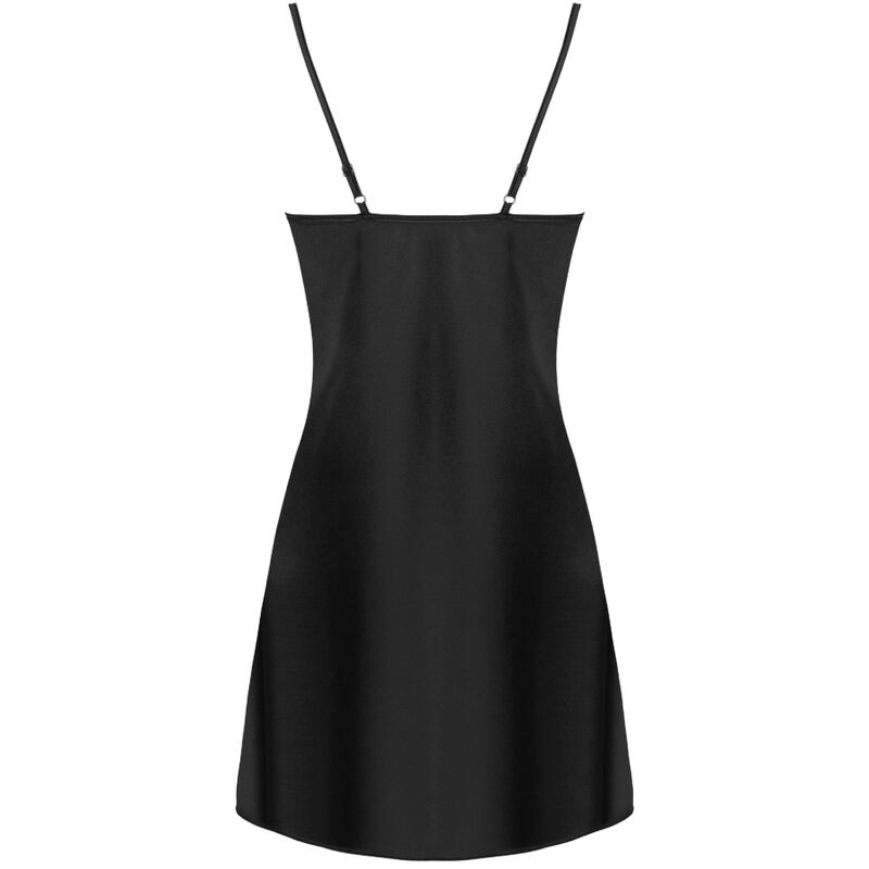 Livco Corsetti Fashion - Jacqueline Lc 90249 Bata + Camisa + Panty Negro L/Xl