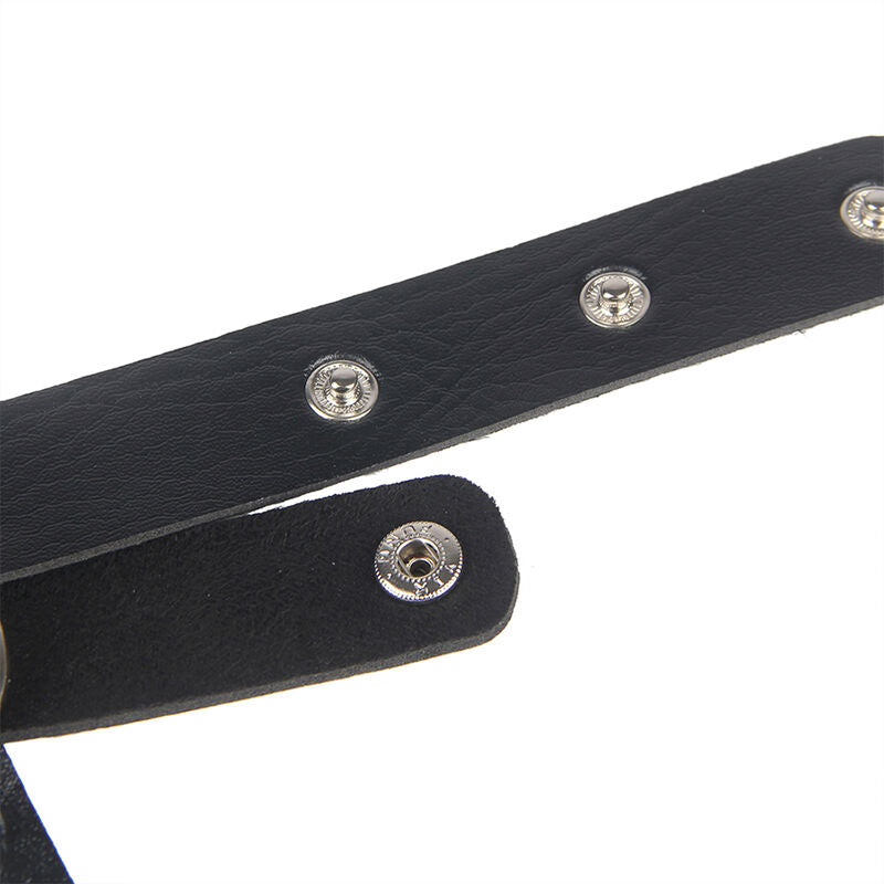 Subblime - Arnés De Pecho Cadenas Cuero Negro Talla Única