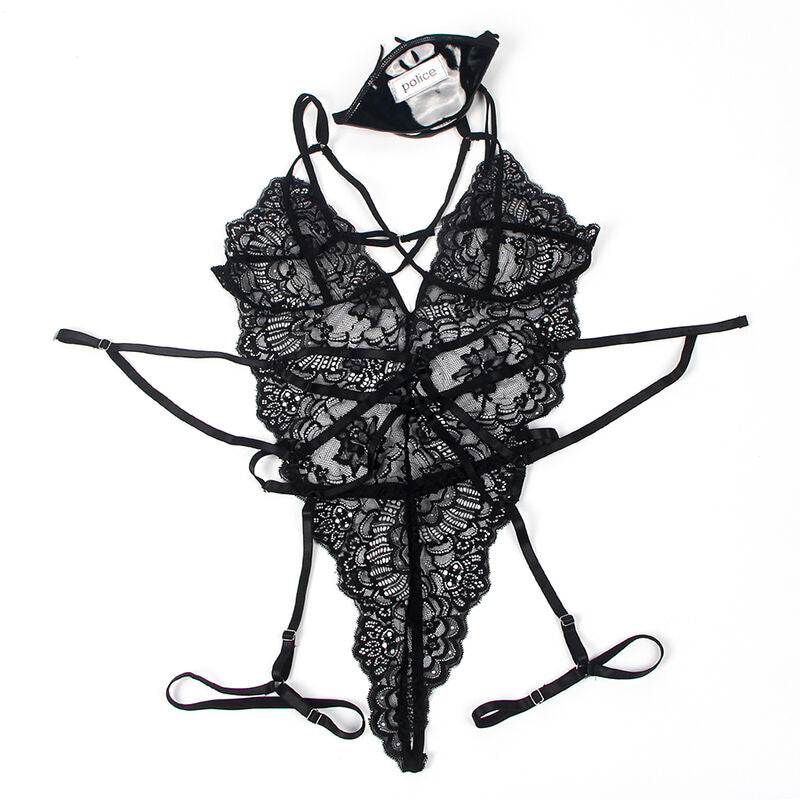Subblime - Disfraz Policia Body Encaje Negro S/M