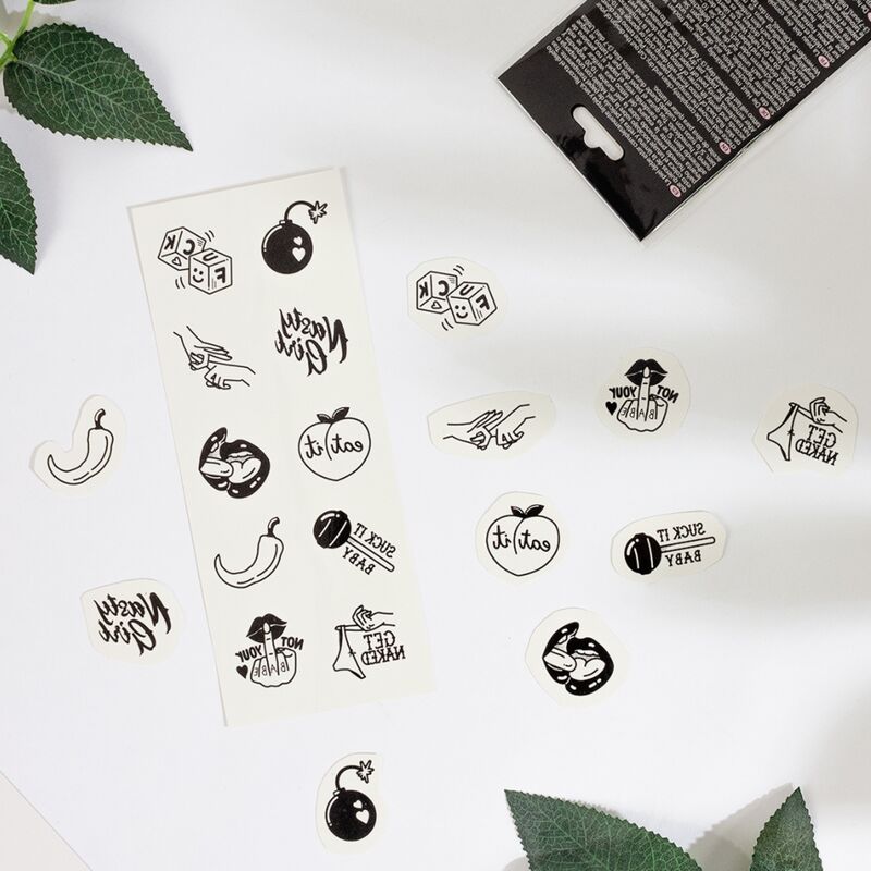 Secret Play - Set De 10 Tattoos Temporales Spicy Collection
