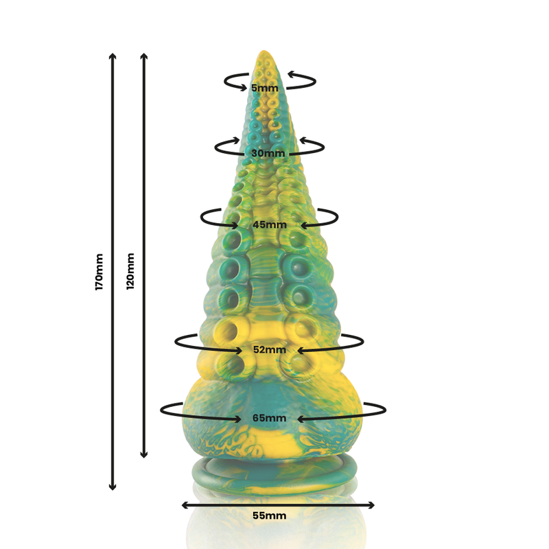 Epic - Cetus Dildo Tentáculo Verde Tamaño Pequeño