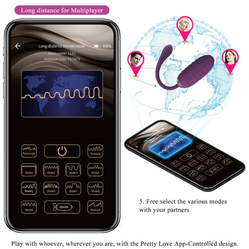 Pretty Love - Casper Huevo Vibrador Recargable Morado