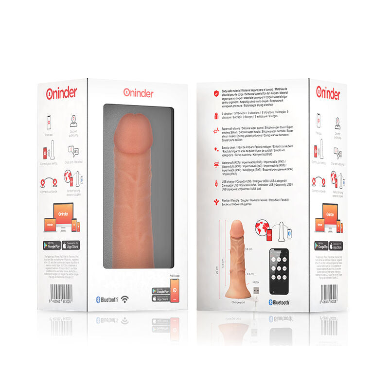 Oninder - Medium Bogotá Cyber Realismo Vibración 20 Cm -o- 4.2 Cm - App Gratuita