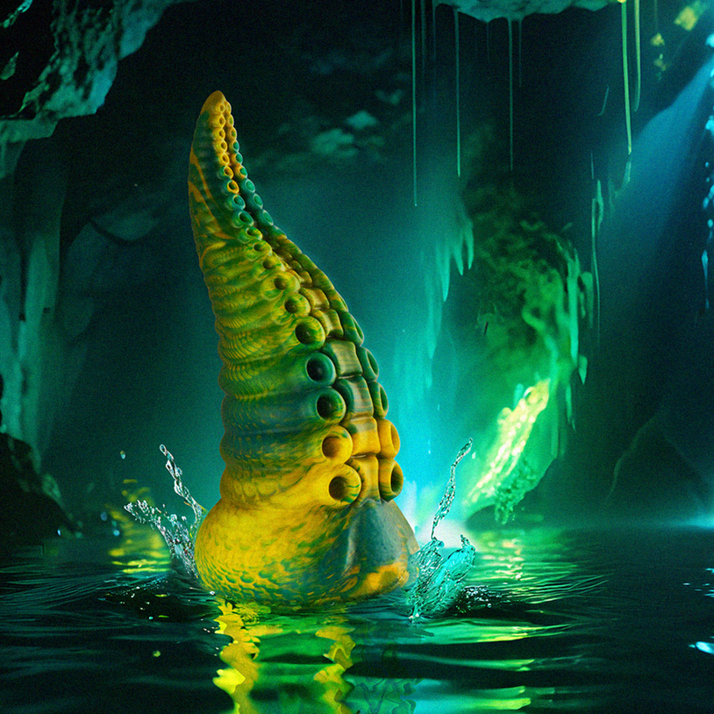 Epic - Cetus Dildo Tentáculo Verde Tamaño Grande