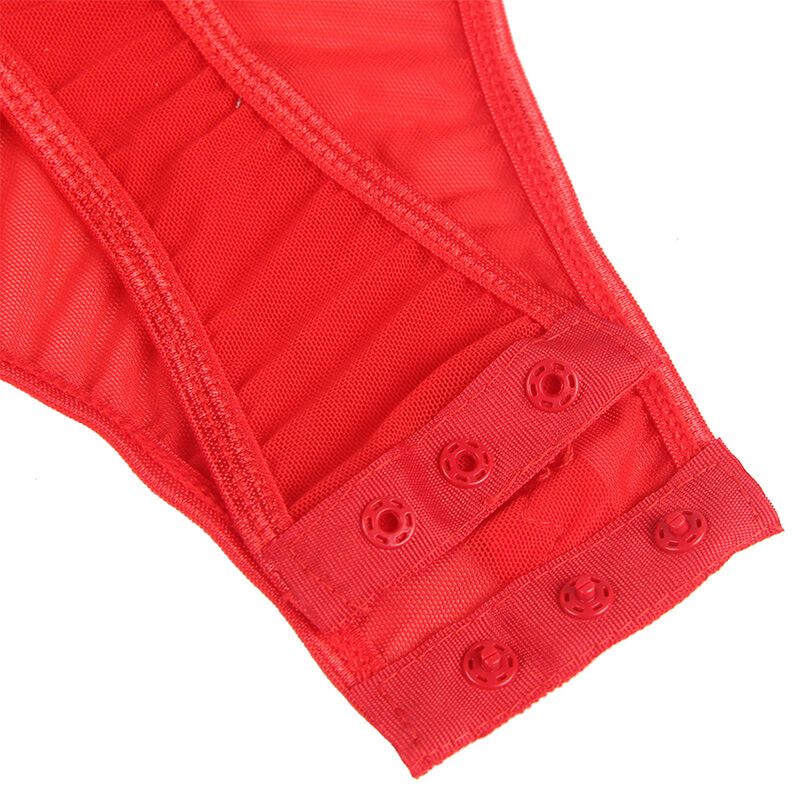 Subblime - Teddy Con Liguero Detalle Tiras Pecho Rojo S/m