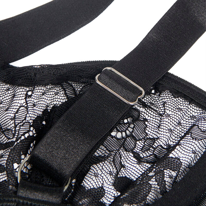 Subblime - Teddy Con Liga Detalle Encajes Y Tiras Negro L/Xl