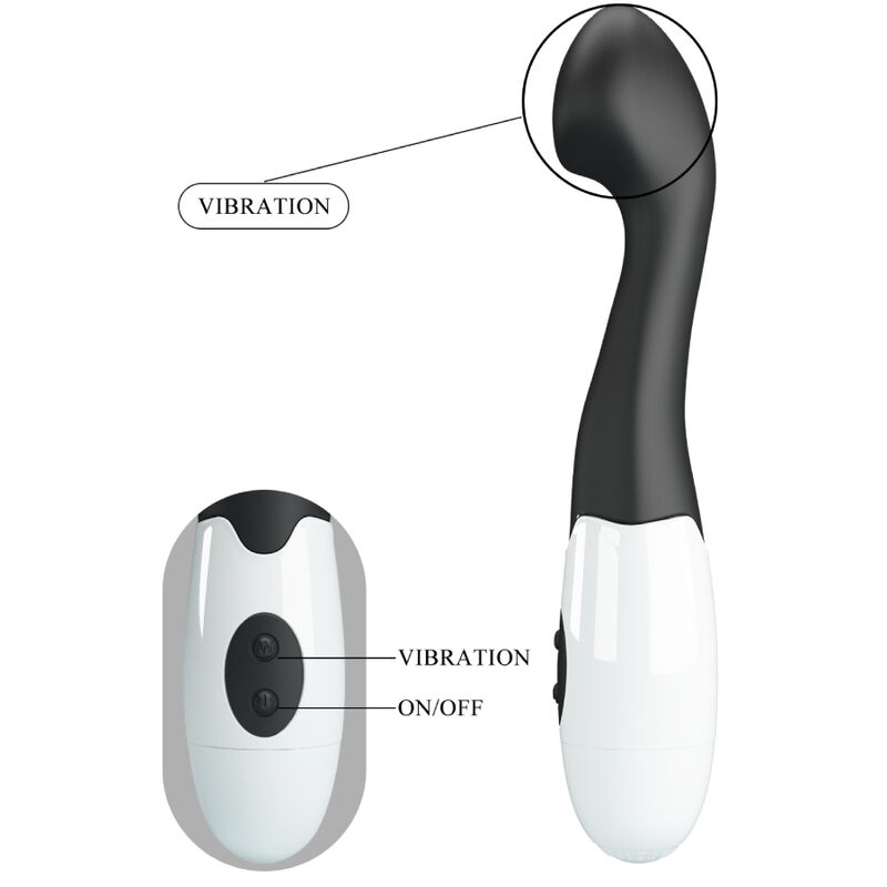 Pretty Love - Charles Vibrador Punto G 30 Modos Negro