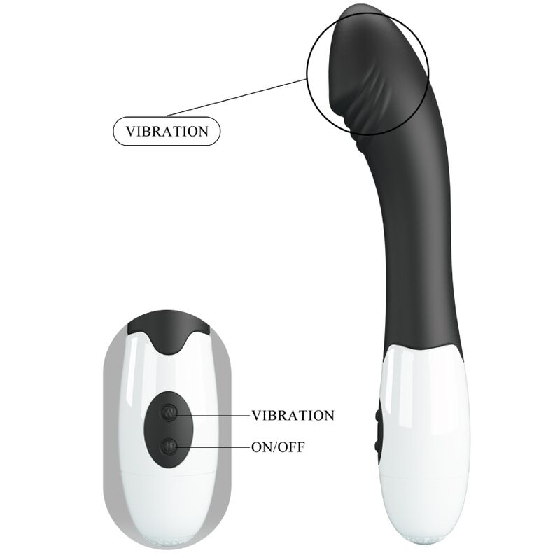 Pretty Love - Elemental Vibrador Punto G 30 Modos Negro