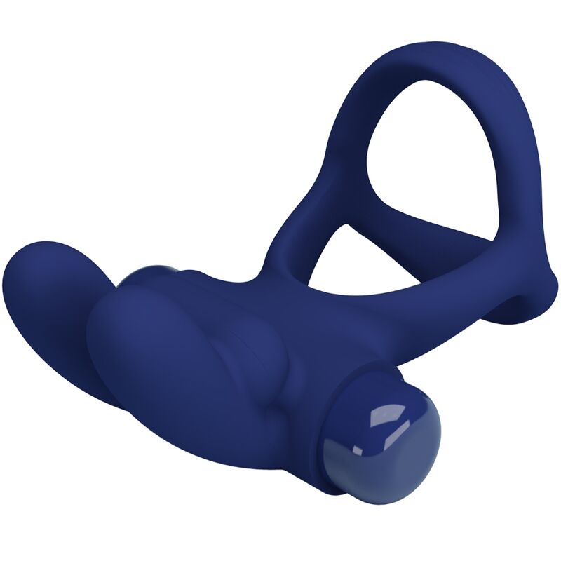 Pretty Love - Francisco Doble Anillo Vibrador Rabbit Azul