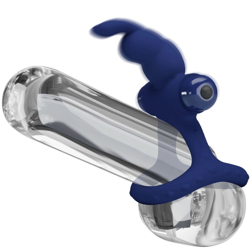 Pretty Love - Luchito Doble Anillo Vibrador Rabbit Azul