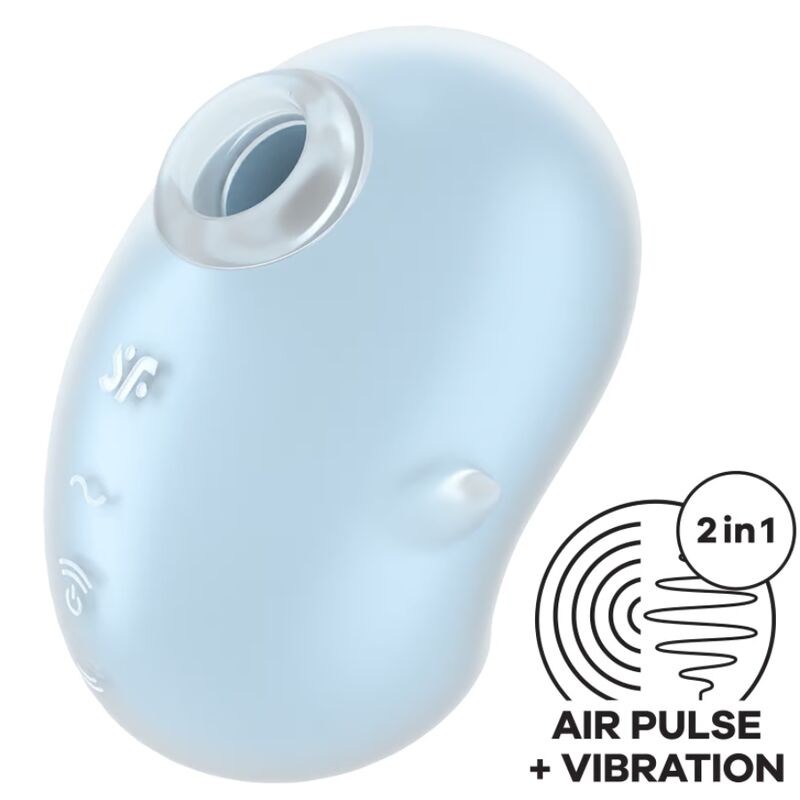 Satisfyer - Cutie Ghost Vibrador Lay-On Azul Claro
