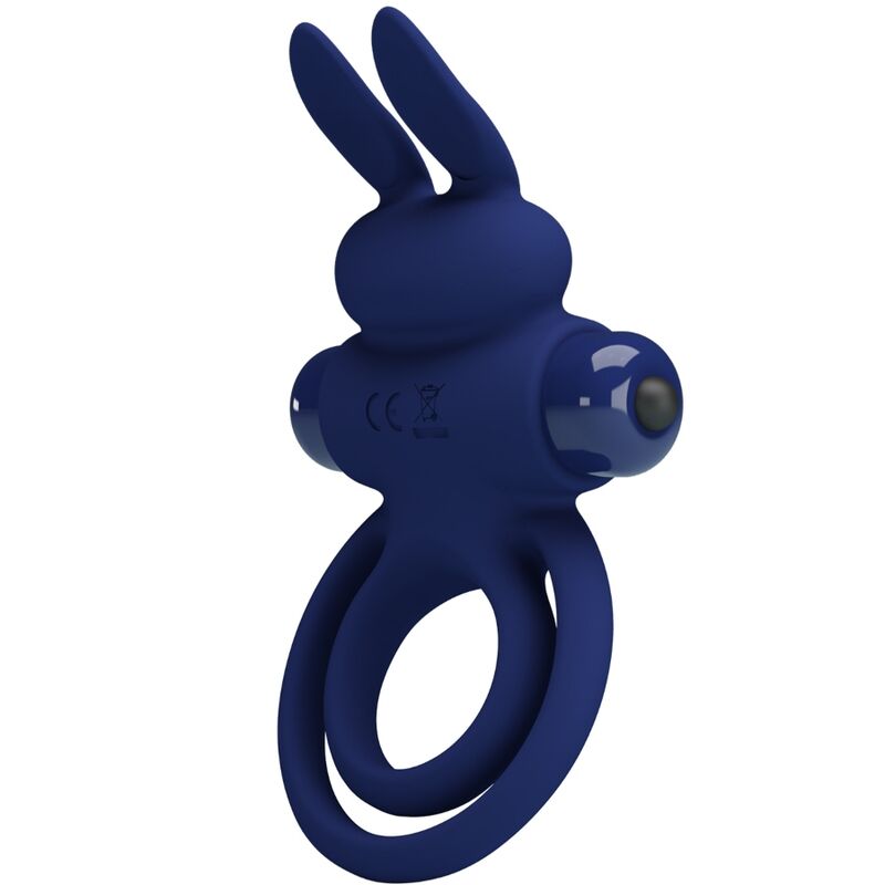 Pretty Love - Darey Doble Anillo Vibrador Rabbit Azul